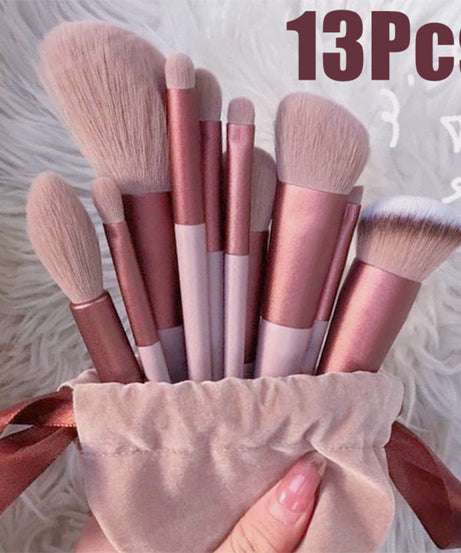 13Pcs Makeup Brush Set Make Up Concealer Brush Blush Powder Brush Eye Shadow Highlighter Foundation Brush Cosmetic Beauty Tools