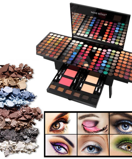 180 Colors Eyes Shadow Blush Set Personalized Piano-shaped Makeup Palette Box