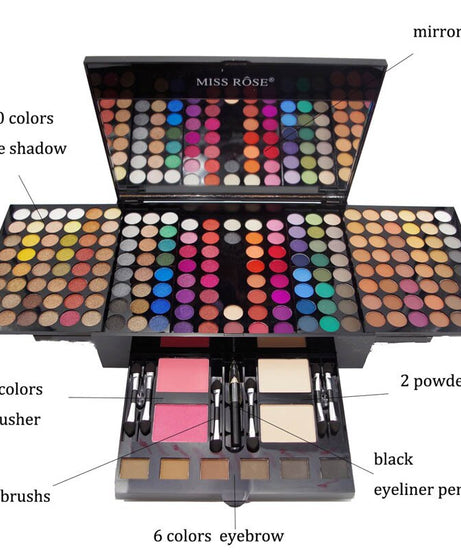 180 Colors Eyes Shadow Blush Set Personalized Piano-shaped Makeup Palette Box