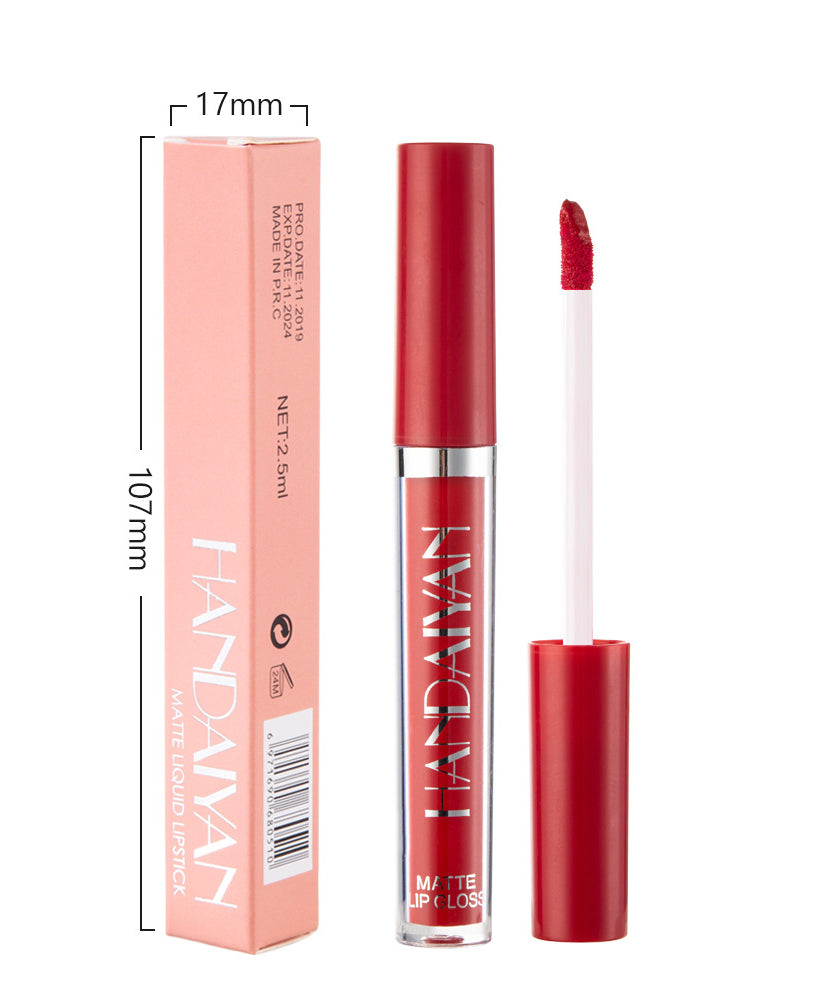 Matte Non-stick Cup Lip Gloss, Non-fading Matte Liquid Lipstick