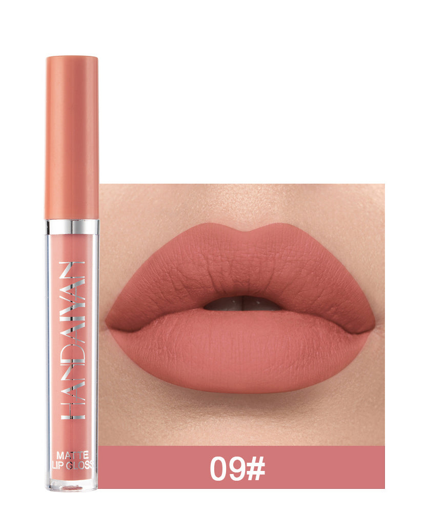 Matte Non-stick Cup Lip Gloss, Non-fading Matte Liquid Lipstick