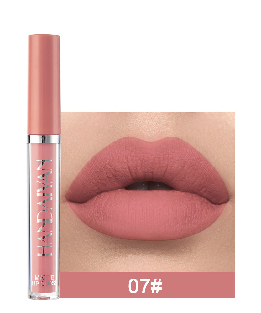 Matte Non-stick Cup Lip Gloss, Non-fading Matte Liquid Lipstick