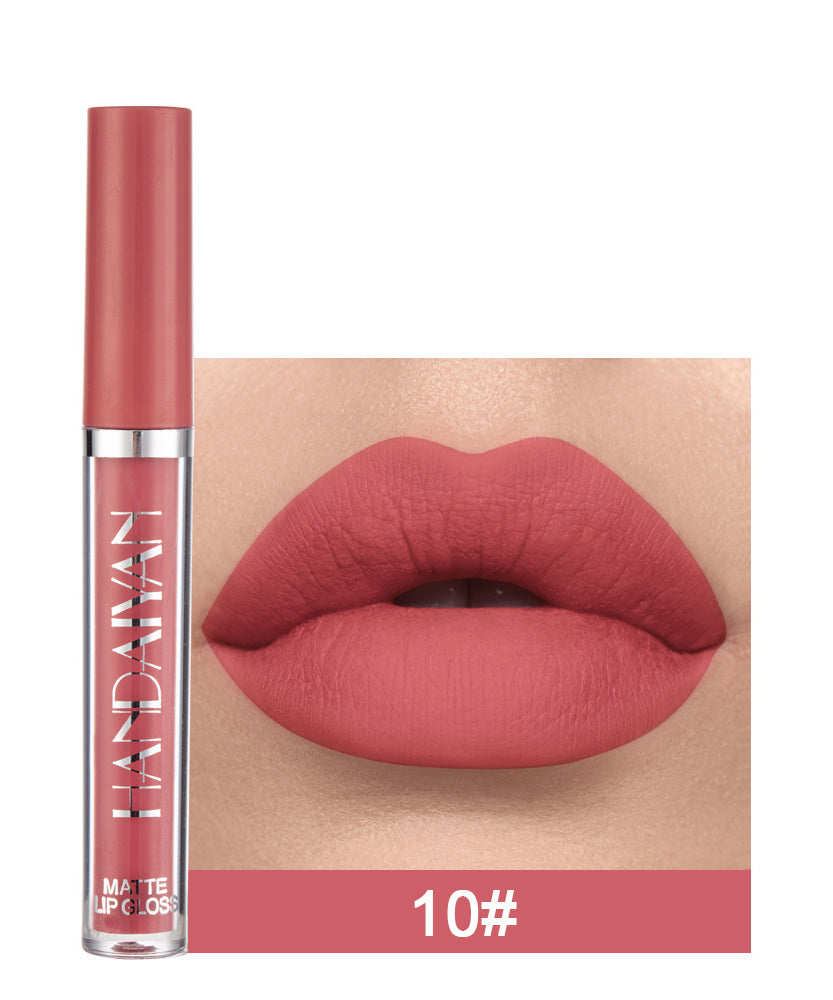 Matte Non-stick Cup Lip Gloss, Non-fading Matte Liquid Lipstick