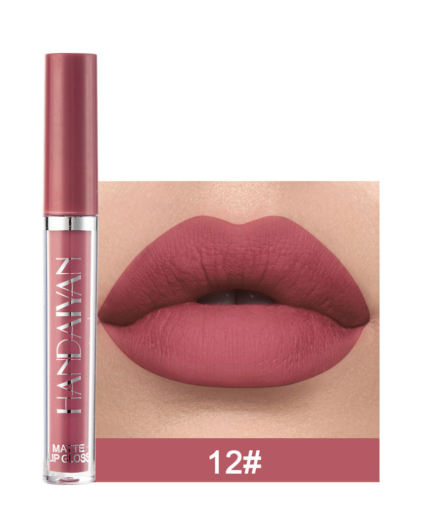 Matte Non-stick Cup Lip Gloss, Non-fading Matte Liquid Lipstick