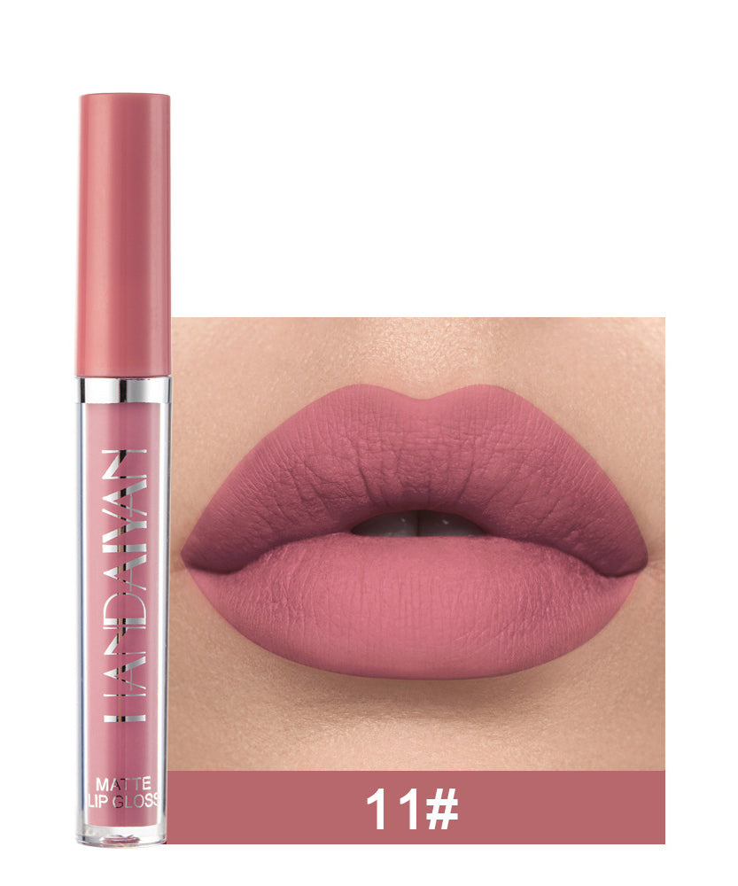 Matte Non-stick Cup Lip Gloss, Non-fading Matte Liquid Lipstick