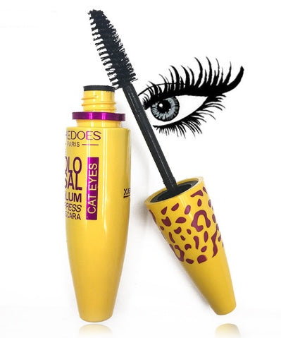 Growth Mascara Leopard-shaped Yellow Tube Thick Curling Waterproof Mascara