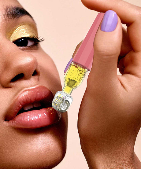 3 In 1 Lip Care Roller Needle Roller Lip Roller Beard Growth Roller Beard Hair Growth Roller Beard Treatment & Serum Applicant