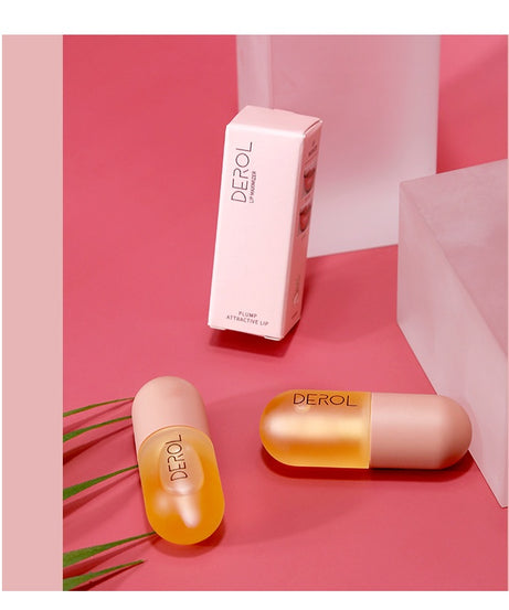 Day Night Instant Volume Lip Plumper Oil Clear Lasting Nourishing Repairing Reduce Lip Fine Line Care Lip Beauty Cosmetic