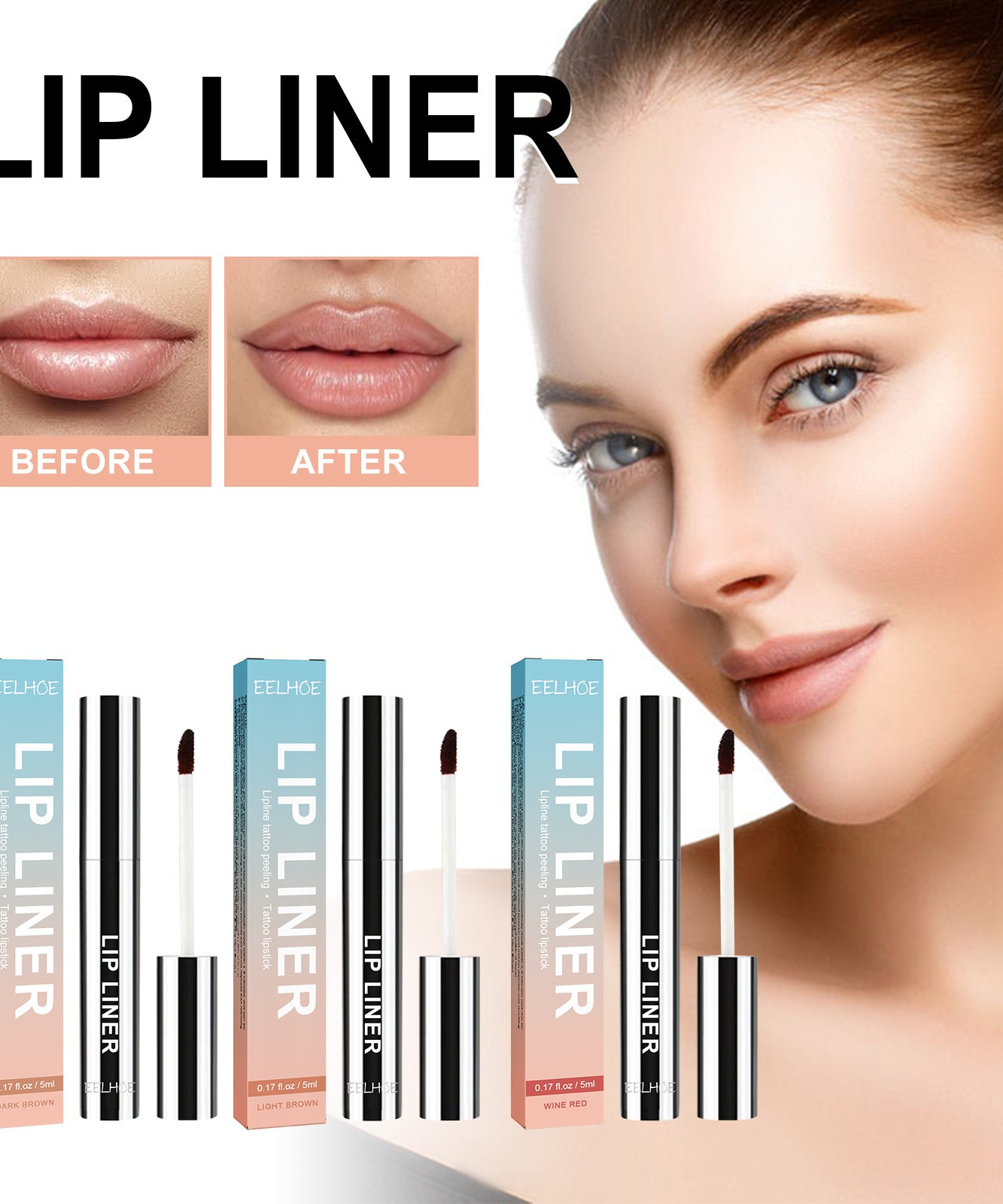 Stripping Lip Liner Outline Waterproof