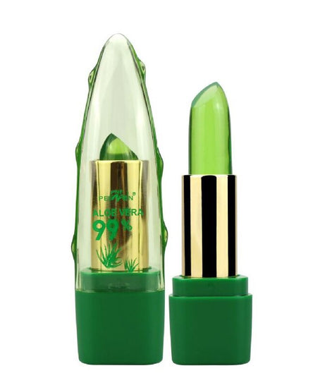 Aloe Vera Gel Color Changing Lipstick Gloss  Moisturizer Anti-drying Desalination Fine-grain Lip Blam Care