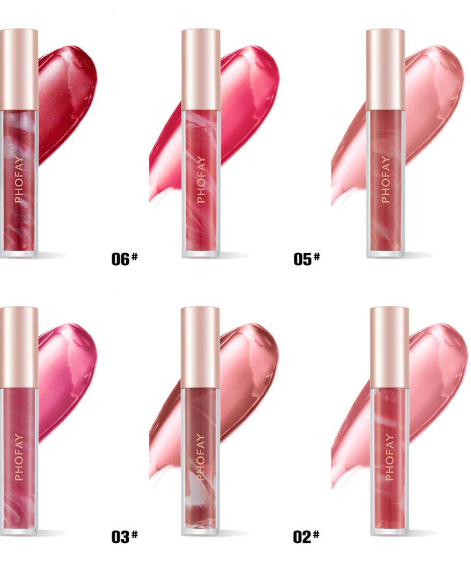 PHOFAY Rose Blooming Hydrating Lip Gloss