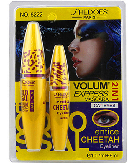 Growth Mascara Leopard-shaped Yellow Tube Thick Curling Waterproof Mascara
