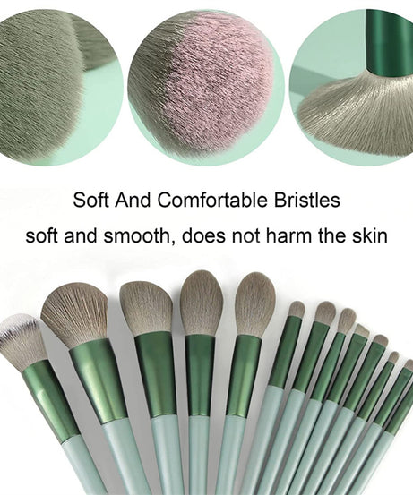 13Pcs Makeup Brush Set Make Up Concealer Brush Blush Powder Brush Eye Shadow Highlighter Foundation Brush Cosmetic Beauty Tools