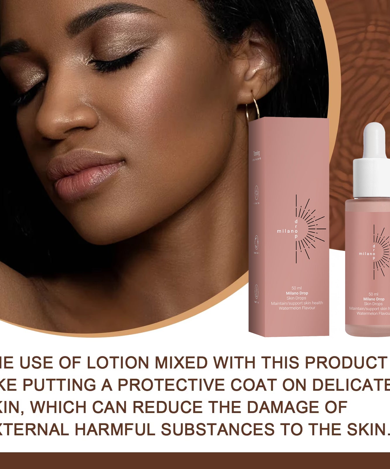 Tanning Face Serum Face Body Tanning Bed Outdoor Fine Line Repair Skin Serum Dark Bronzer Self Tanning Serum Drops