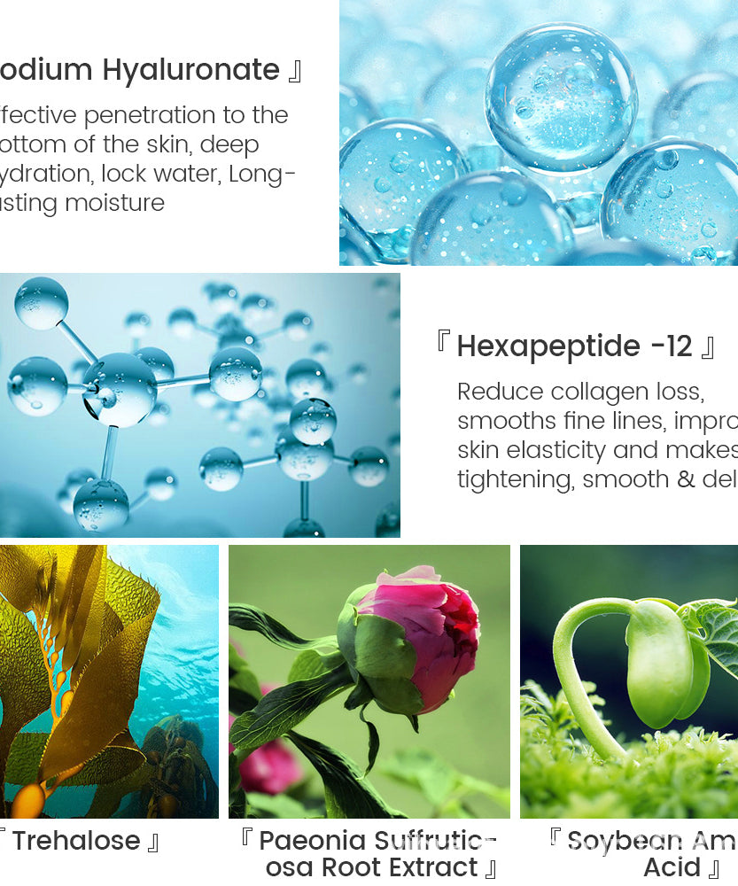 Hyaluronic Acid Face Serum Anti-Aging Shrink Pore Whitening Moisturizing Face Cream Dry Skin Care