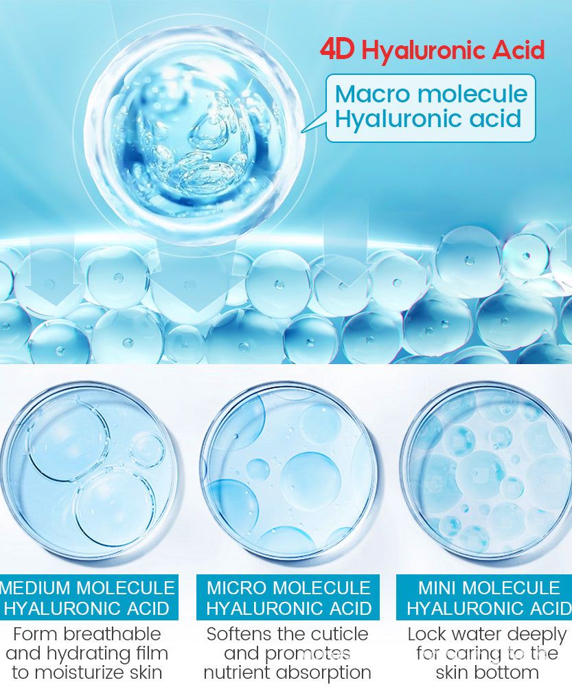 Hyaluronic Acid Face Serum Anti-Aging Shrink Pore Whitening Moisturizing Face Cream Dry Skin Care